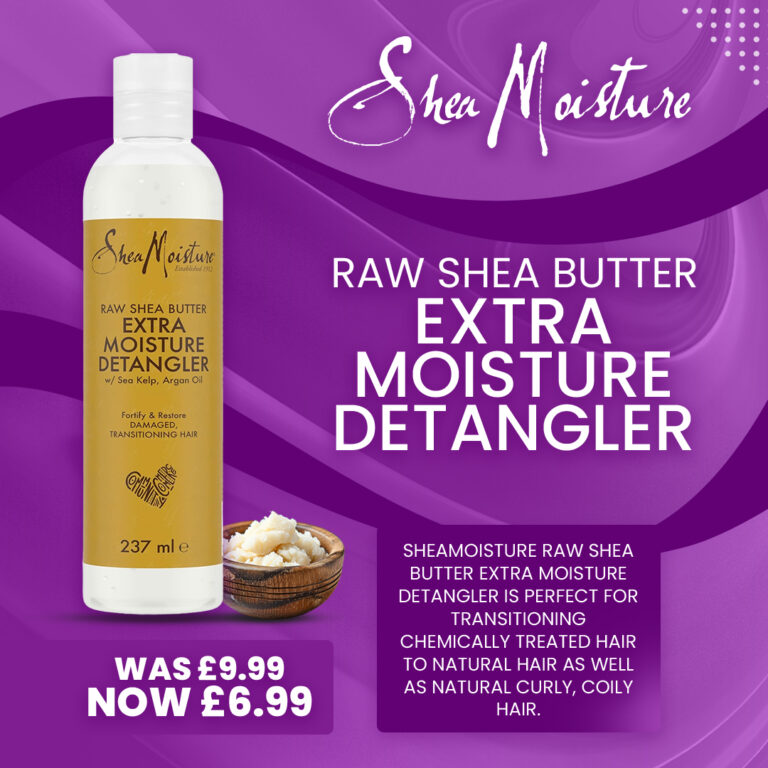 Raw shea butter extra moisture detangler