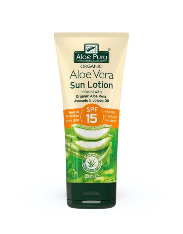 Aloe Pura Organic Aloe Vera Sun Lotion SPF15