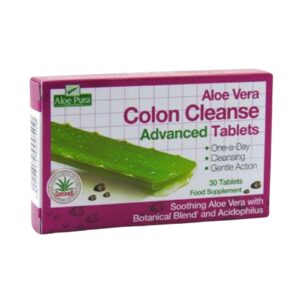 Aloe Pura Gentle Action Aloe Vera Colon Cleanse Tablets