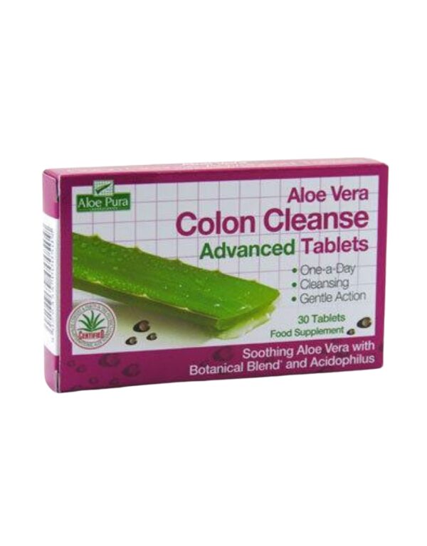 Aloe Pura Gentle Action Aloe Vera Colon Cleanse Tablets