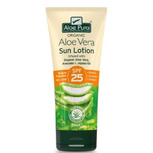 Aloe Pura Organic Aloe Vera Sun Lotion SPF 25